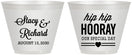 Custom Wedding 9 oz Wine Frosted Cups - Hip Hop Hooray | 436