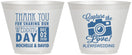 Custom Wedding 9 oz Wine Frosted Cups - Capture The Love | 444