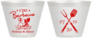 Custom Wedding 9 oz Wine Frosted Cups - I Do Barbecue Bbq | 446