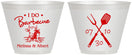 Custom Wedding 9 oz Wine Frosted Cups - I Do Barbecue Bbq | 447