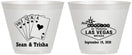 Custom Wedding 9 oz Wine Frosted Cups - Las Vegas | 453
