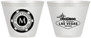 Custom Wedding 9 oz Wine Frosted Cups - Las Vegas | 454