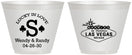 Custom Wedding 9 oz Wine Frosted Cups - Las Vegas | 456