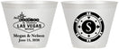 Custom Wedding 9 oz Wine Frosted Cups - Las Vegas | 459
