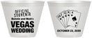 Custom Wedding 9 oz Wine Frosted Cups - Las Vegas | 465