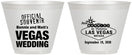 Custom Wedding 9 oz Wine Frosted Cups - Las Vegas | 466
