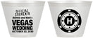 Custom Wedding 9 oz Wine Frosted Cups - Las Vegas | 467