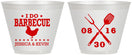 Custom Wedding 9 oz Wine Frosted Cups - I Do Barbecue Bbq | 472