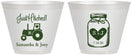 Custom Wedding 9 oz Wine Frosted Cups - Just Hitched Mason Jar | 483