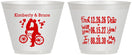 Custom Wedding 9 oz Wine Frosted Cups - First Date Will You I Do | 497