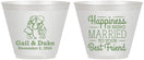 Custom Wedding 9 oz Wine Frosted Cups - Best Friend | 499