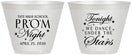 Custom Prom 9 oz Wine Frosted Cups - Tonight We Dance | 50000