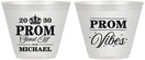 Custom Prom 9 oz Wine Frosted Cups - Send Off | 50005