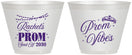Custom Prom 9 oz Wine Frosted Cups - Send Off | 50007