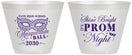 Custom Prom 9 oz Wine Frosted Cups - Masquerade Ball | 50010