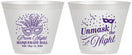 Custom Prom 9 oz Wine Frosted Cups - Masquerade Ball | 50011