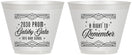 Custom Prom 9 oz Wine Frosted Cups - Gatsby Gala | 50012
