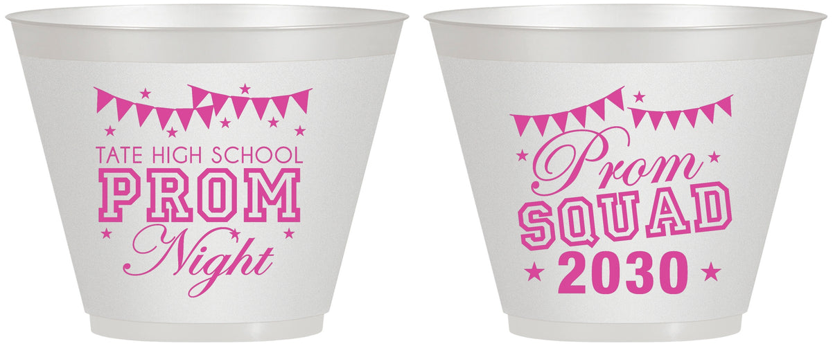 Custom Prom 9 oz Wine Frosted Cups - Squad | 50015