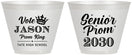 Custom Prom 9 oz Wine Frosted Cups - King Vote | 50019