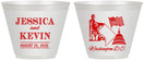 Custom Wedding 9 oz Wine Frosted Cups - Washington Dc | 501
