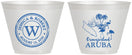 Custom Wedding 9 oz Wine Frosted Cups - Aruba | 505