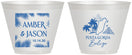 Custom Wedding 9 oz Wine Frosted Cups - Belize | 511