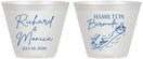 Custom Wedding 9 oz Wine Frosted Cups - Bermuda | 512