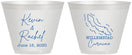 Custom Wedding 9 oz Wine Frosted Cups - Curacao | 520
