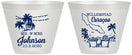 Custom Wedding 9 oz Wine Frosted Cups - Curacao | 521