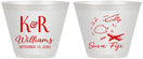 Custom Wedding 9 oz Wine Frosted Cups - Fiji | 524