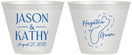 Custom Wedding 9 oz Wine Frosted Cups - Guam | 526