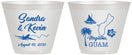 Custom Wedding 9 oz Wine Frosted Cups - Guam | 527