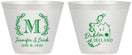 Custom Wedding 9 oz Wine Frosted Cups - Ireland | 528