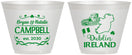 Custom Wedding 9 oz Wine Frosted Cups - Ireland | 529