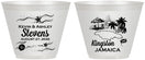 Custom Wedding 9 oz Wine Frosted Cups - Jamaica | 531