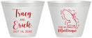 Custom Wedding 9 oz Wine Frosted Cups - Martinique | 532