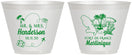 Custom Wedding 9 oz Wine Frosted Cups - Martinique | 533