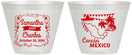 Custom Wedding 9 oz Wine Frosted Cups - Mexico | 535