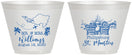 Custom Wedding 9 oz Wine Frosted Cups - St Maarten | 543