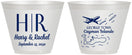 Custom Wedding 9 oz Wine Frosted Cups - Cayman Island | 544