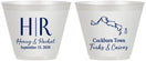 Custom Wedding 9 oz Wine Frosted Cups - Turks And Caicos | 546