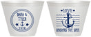 Custom Wedding 9 oz Wine Frosted Cups - Anchor The Soul | 558