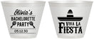 Custom Bachelorette 9 oz Wine Frosted Cups - Viva La Fiesta | 60001