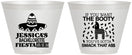 Custom Bachelorette 9 oz Wine Frosted Cups - Mexico Fiesta | 60006