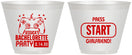 Custom Bachelorette 9 oz Wine Frosted Cups - Video Games | 60009