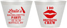 Custom Bachelorette 9 oz Wine Frosted Cups - I Do Drinking Team | 60031