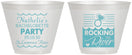 Custom Bachelorette 9 oz Wine Frosted Cups - Rocking The River | 60033