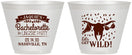 Custom Bachelorette 9 oz Wine Frosted Cups - Lets Get Wild Cowgirl | 60048