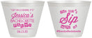 Custom Bachelorette 9 oz Wine Frosted Cups - Cant Sip With Us | 60050