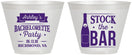 Custom Bachelorette 9 oz Wine Frosted Cups - Stock The Bar | 60053